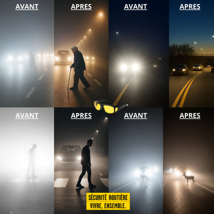 Lunettes de conduite nocturne