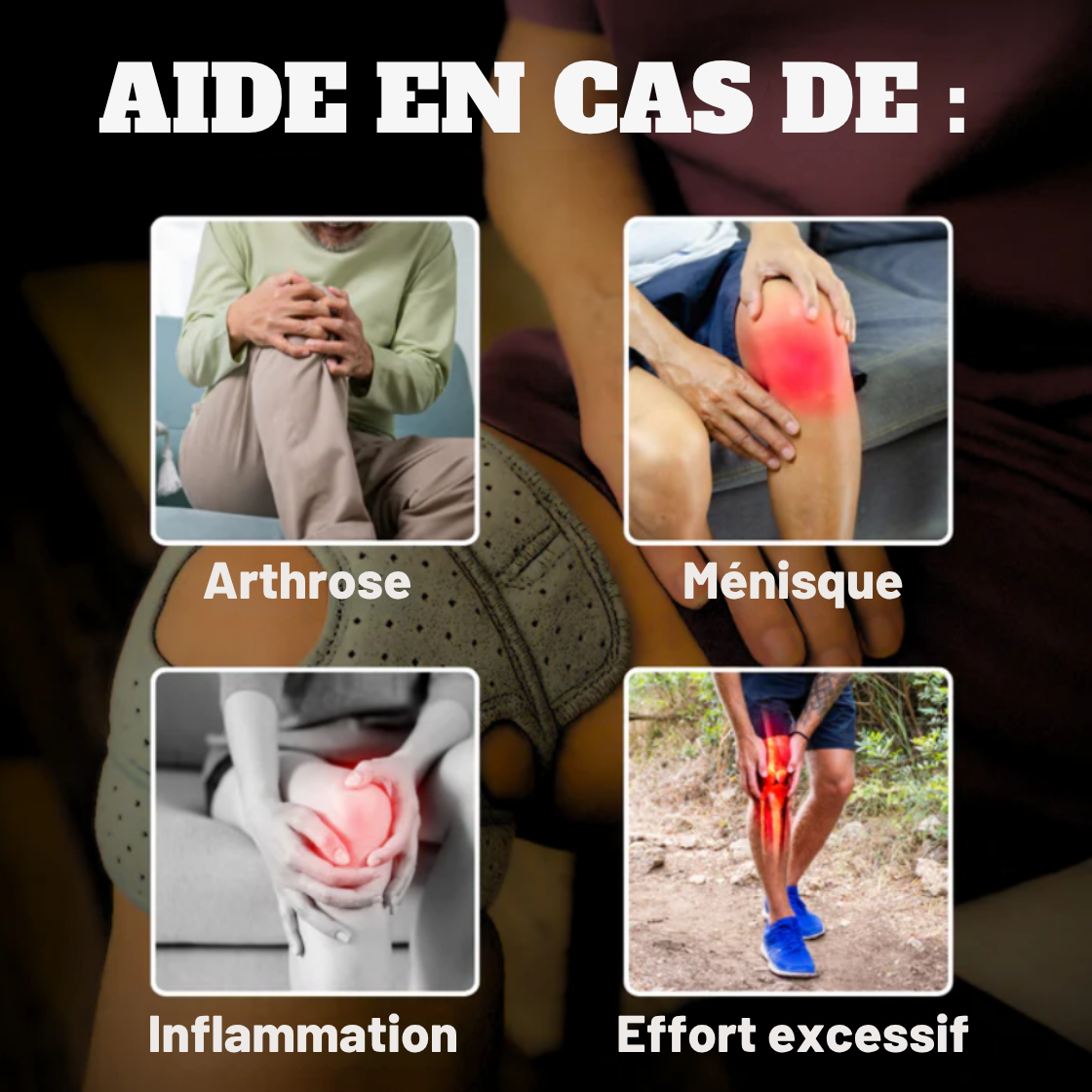 Genouillère de soutien thérapeutique