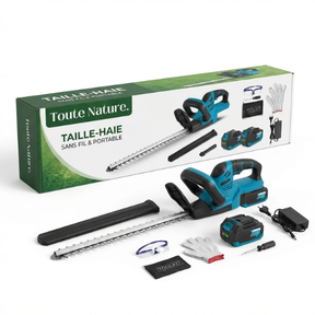 Taille-Haie Sans Fil avec 2 Batteries OFFERTES