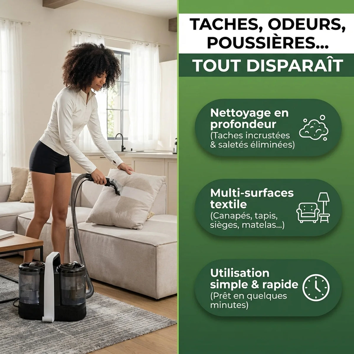 Shampouineuse pour Canapé, Tapis...