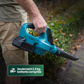 Souffleur à feuilles avec 2 Batteries OFFERTES