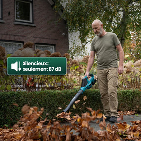Souffleur à feuilles avec 2 Batteries OFFERTES